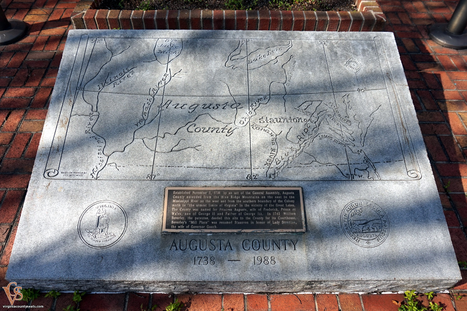Augusta Map Stone 